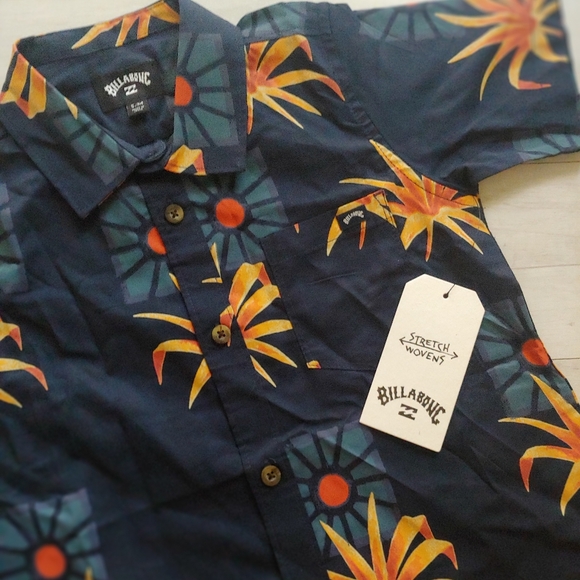 BillABONG NEW kids Sunday's Woven Shirt Sleeve Button Down Shirt - Picture 3 of 9